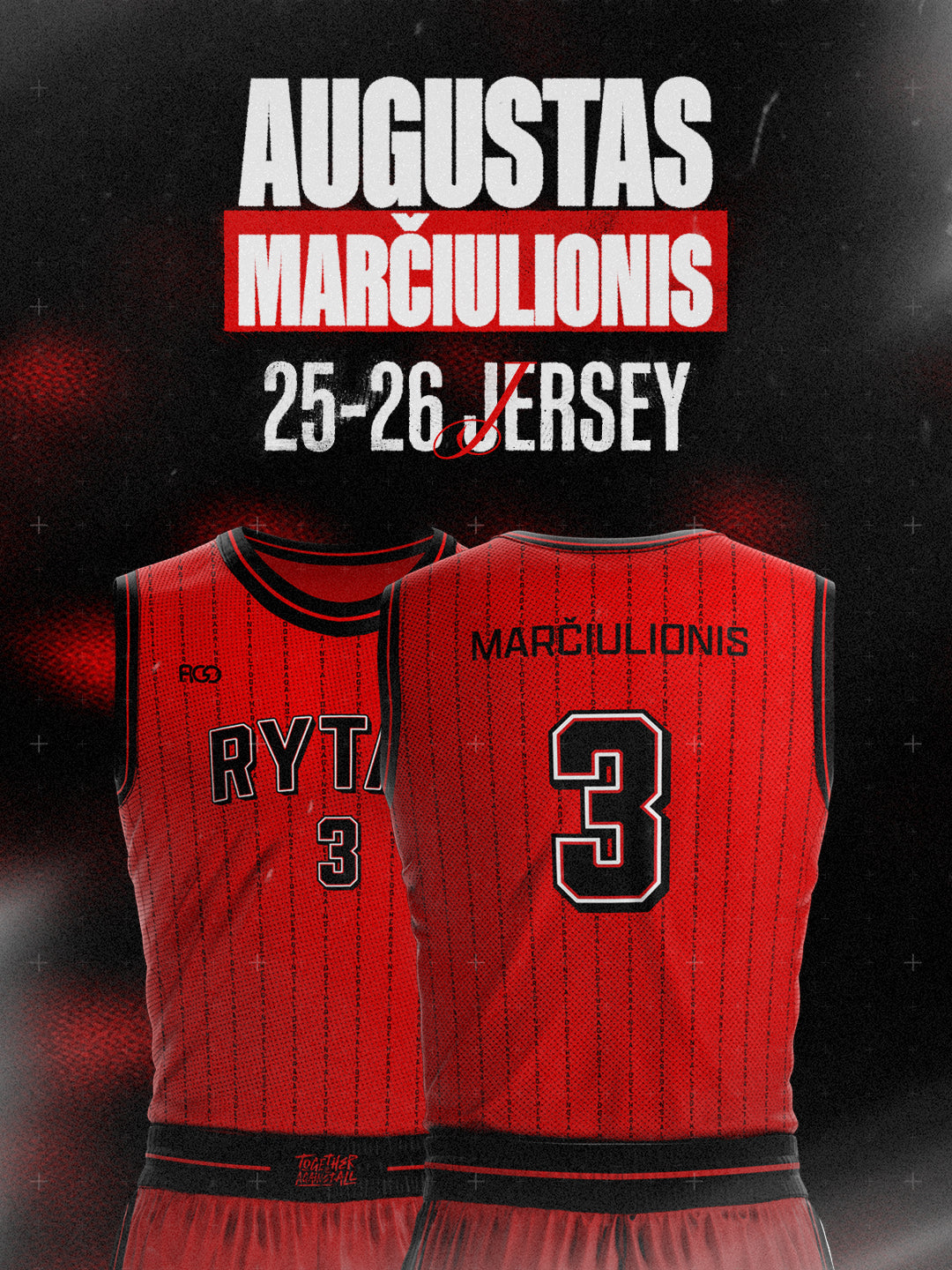 AUGUSTO MARČIULIONIO ŽAIDYBINIAI MARŠKINĖLIAI