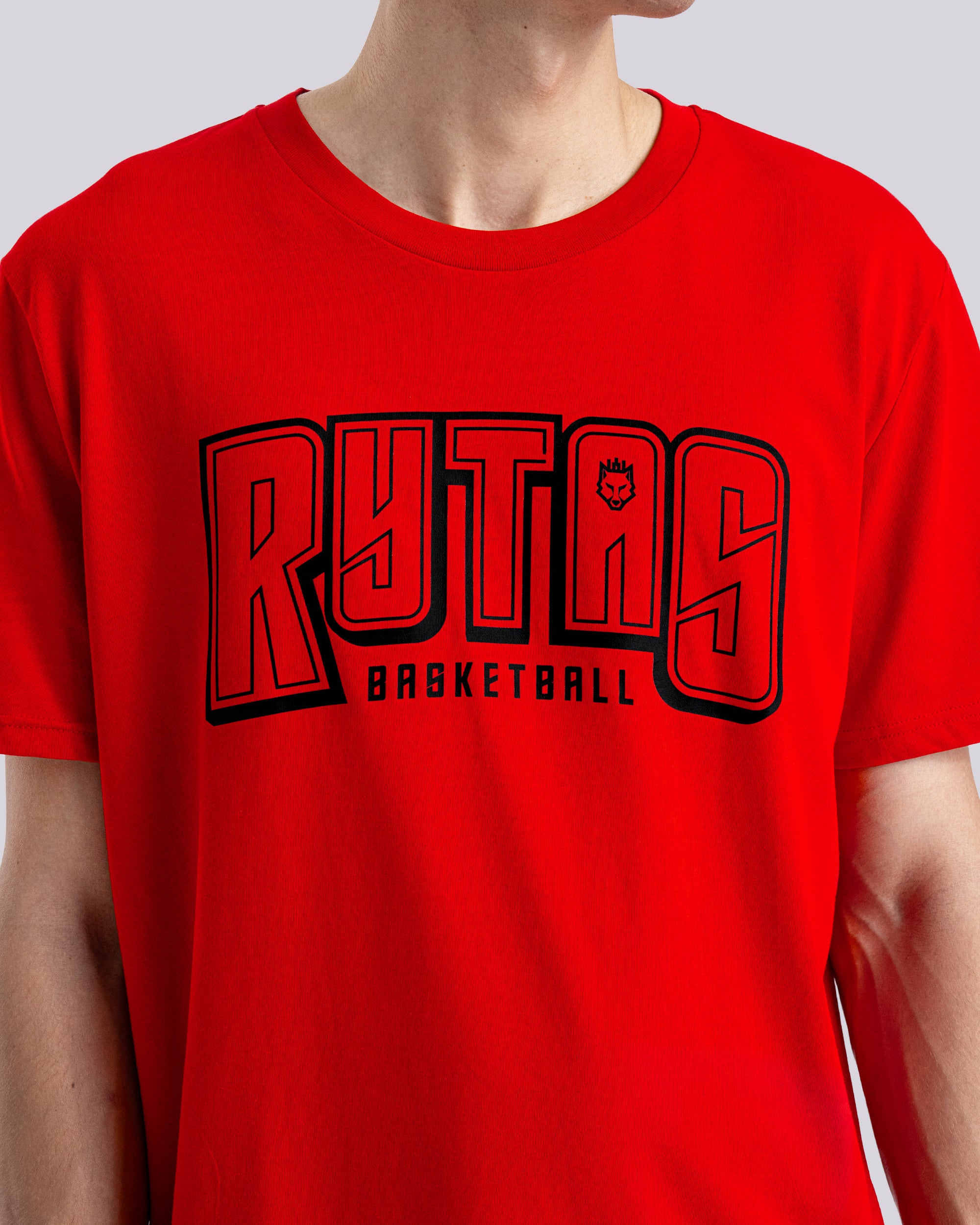 Marškinėliai Rytas basketball v2, raudoni