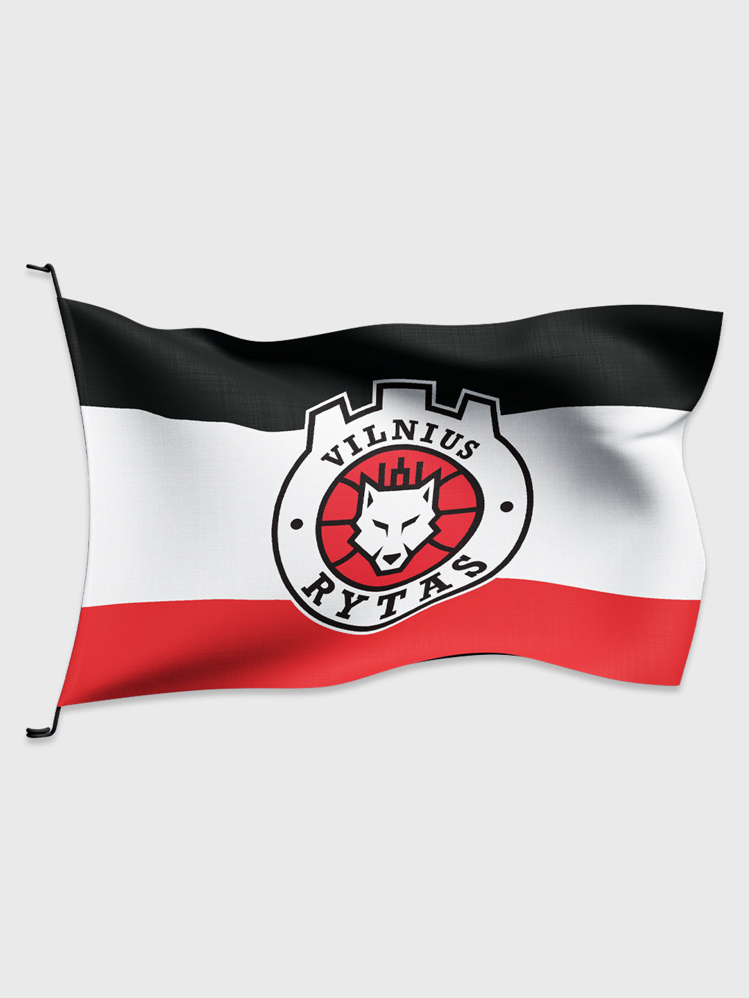 "JBR" vėliava su logotipu