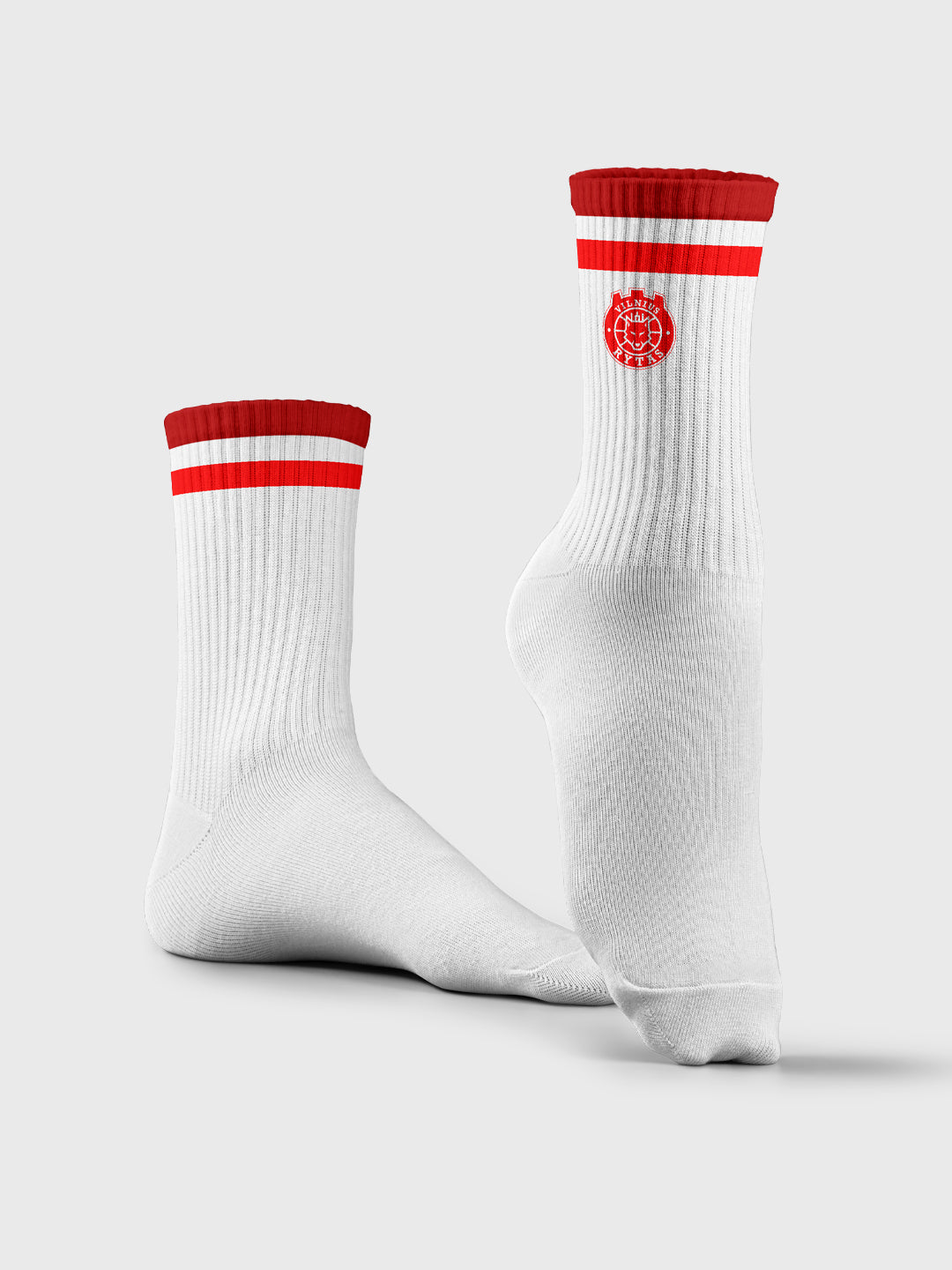 LAISVALAIKIO KOJINĖS su logotipu, Baltos