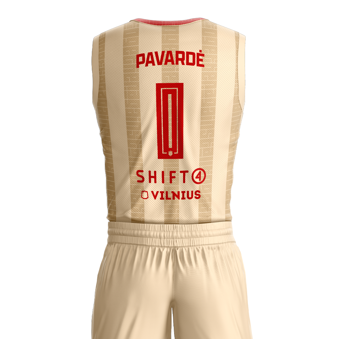 2024-25 kreminiai vaikiški žaidybiniai marškinėliai