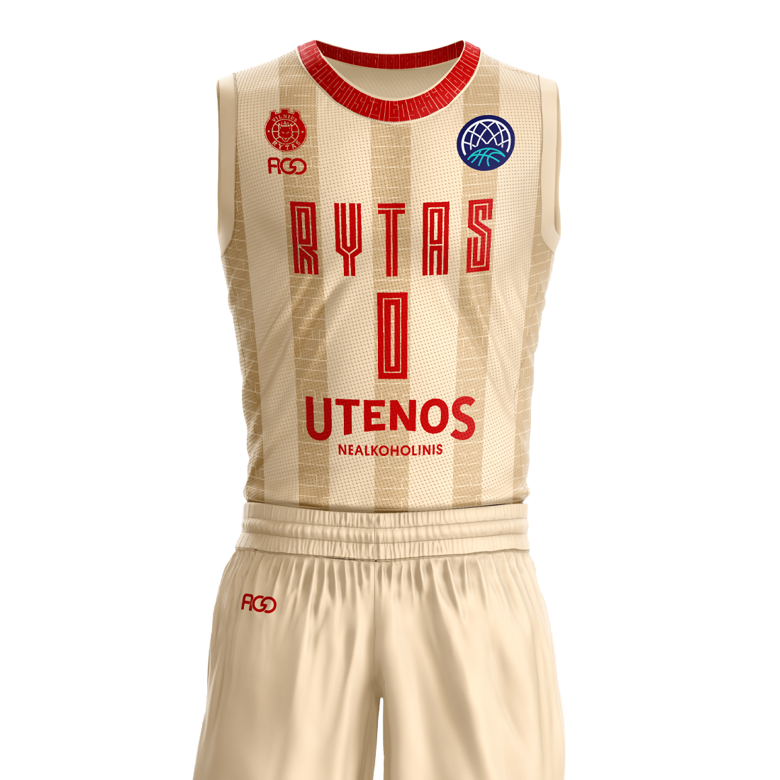 2024-25 kreminiai vaikiški žaidybiniai marškinėliai