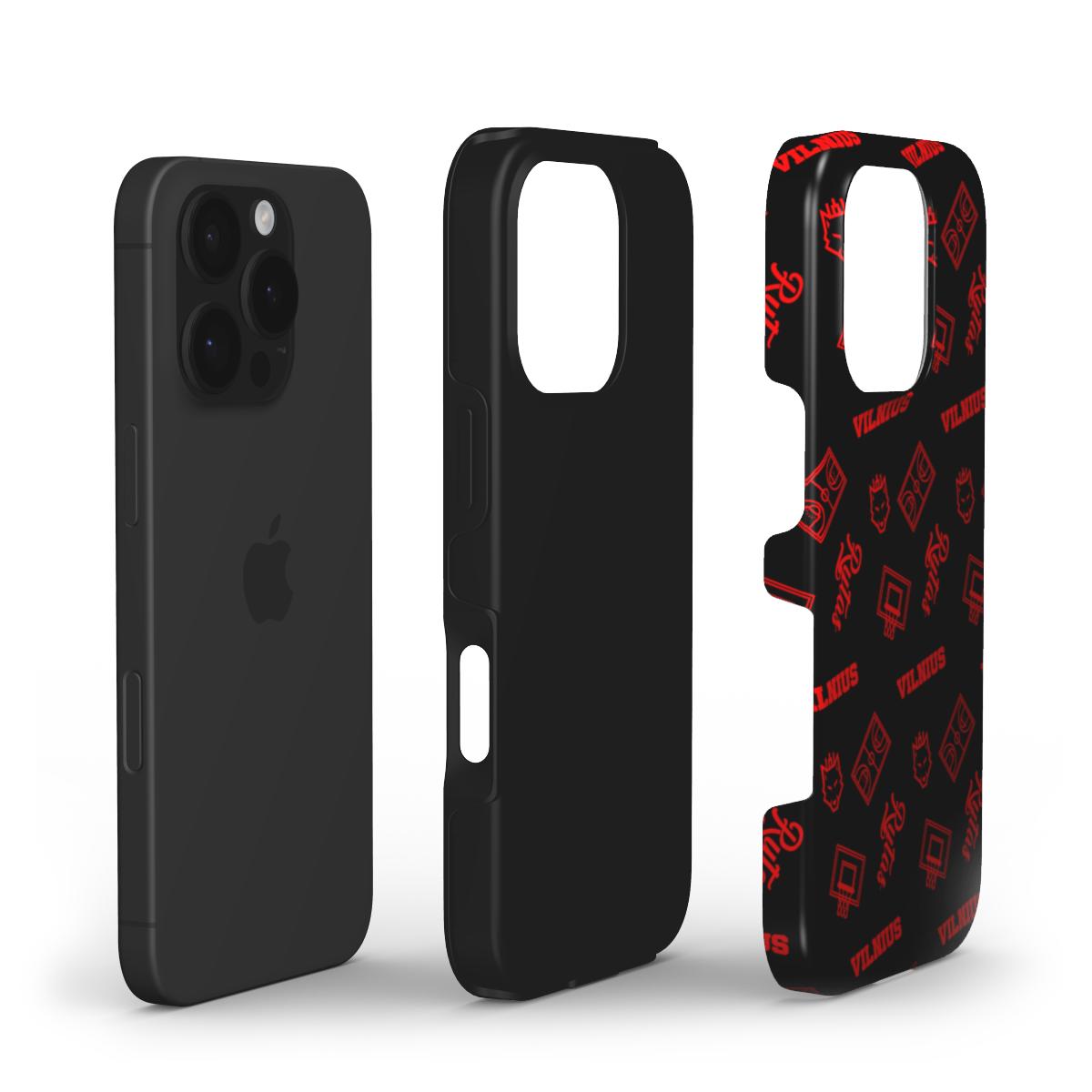 Telefono dėklas „Krepšinis“, juodas