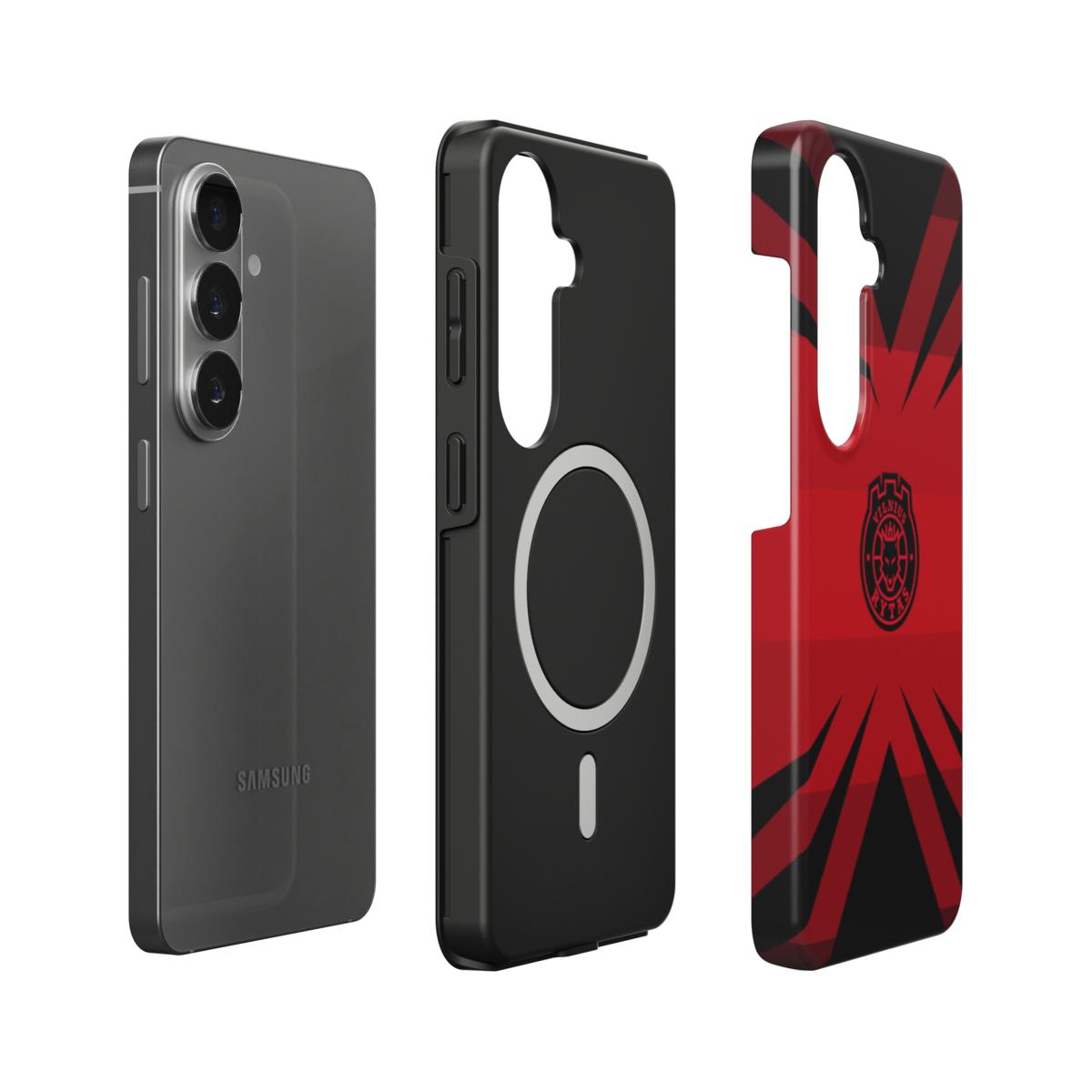 Magnetic telefono dėklas „Red burst“