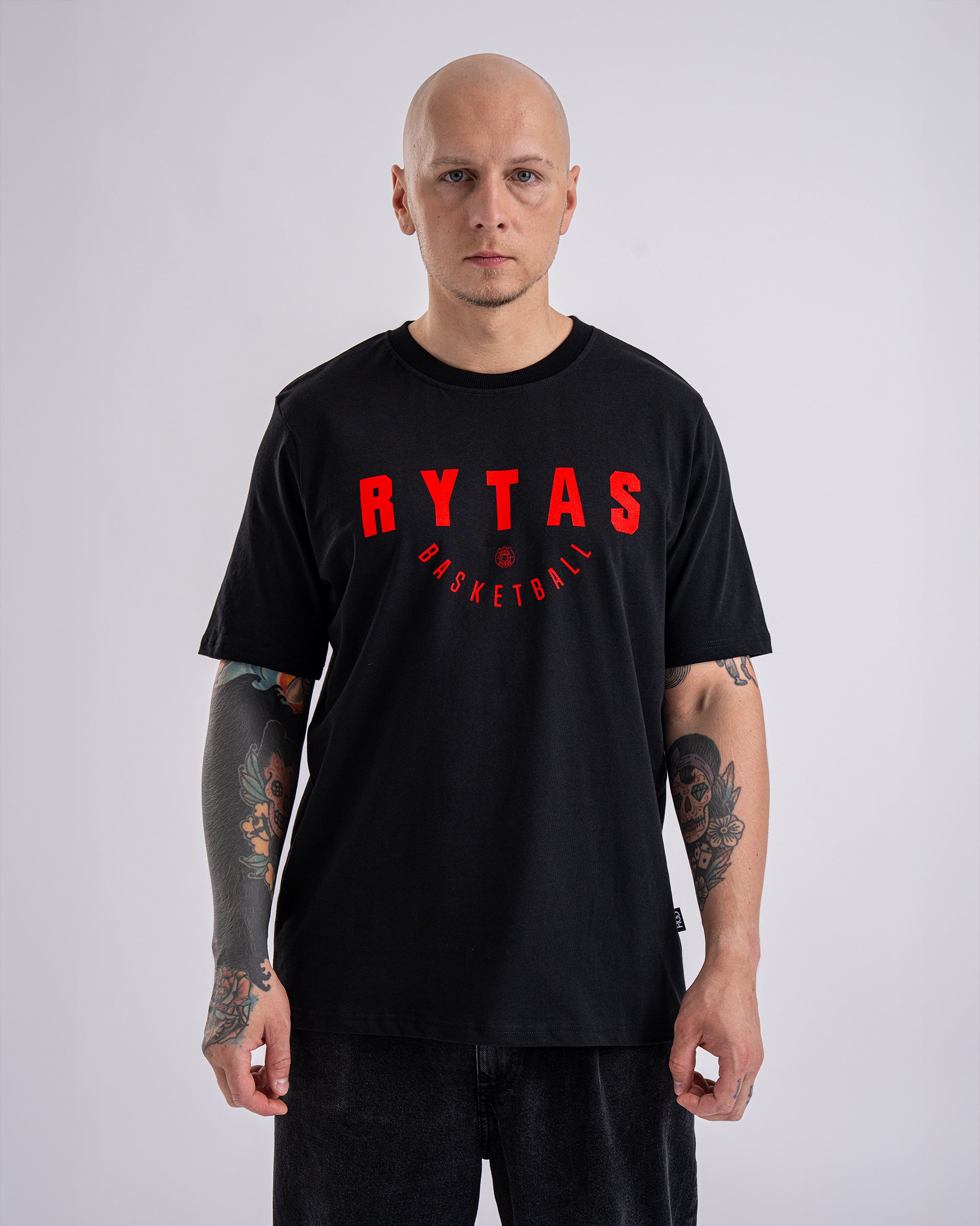 Marškinėliai „RYTAS BASKETBALL”, juodi