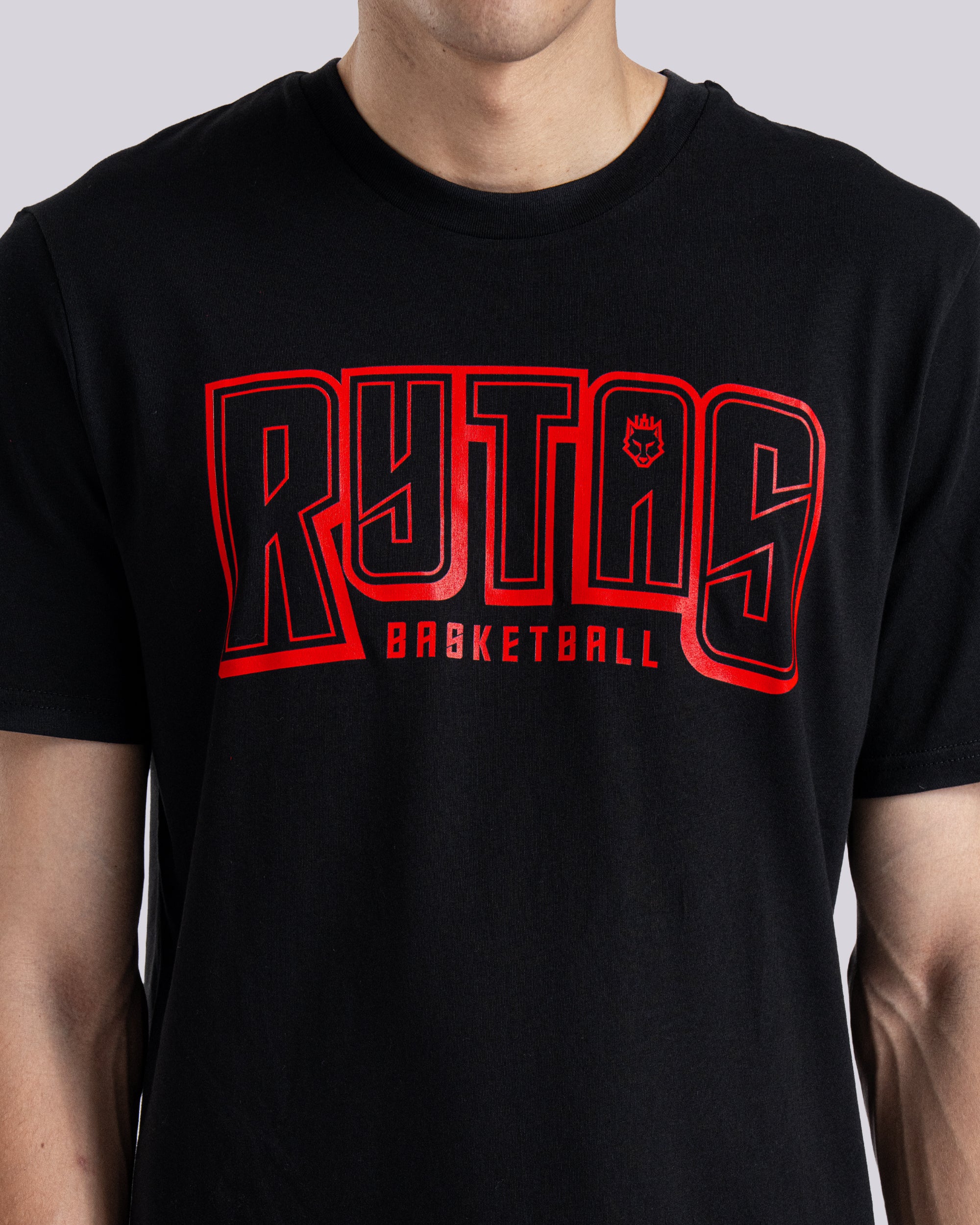 Marškinėliai Rytas basketball v2, juodi