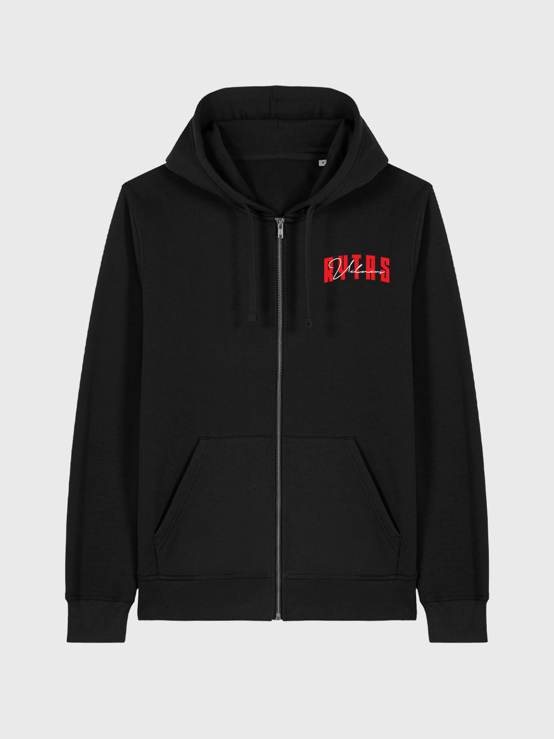 Džemperis su užtrauktuku „Rytas“, juodas