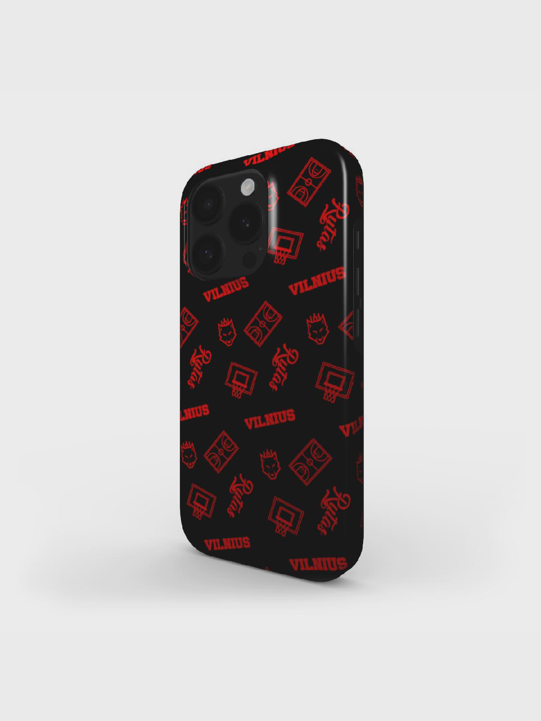 Telefono dėklas „Krepšinis“, juodas