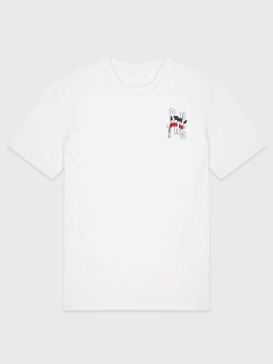 BALTI MARŠKINĖLIAI „RYTAS FAN TILL I DIE”