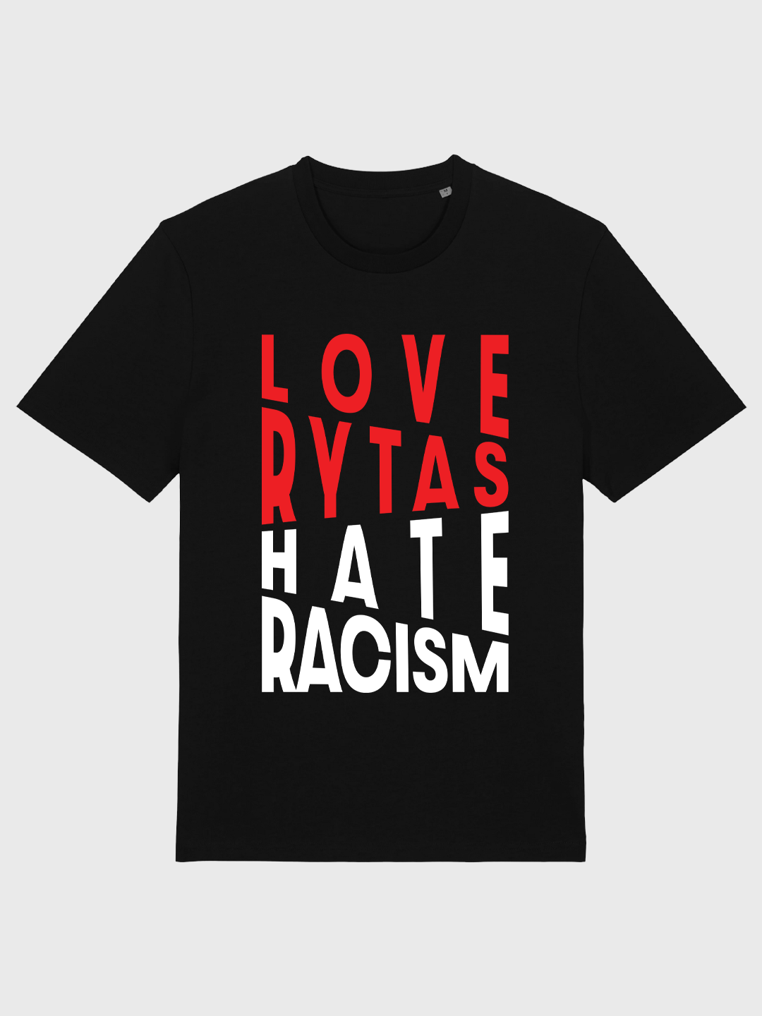 Marškinėliai ,,Love Rytas Hate Racism"