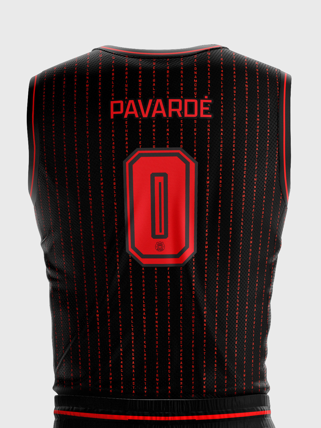 FINAL 4 žaidybiniai marškinėliai, juodi