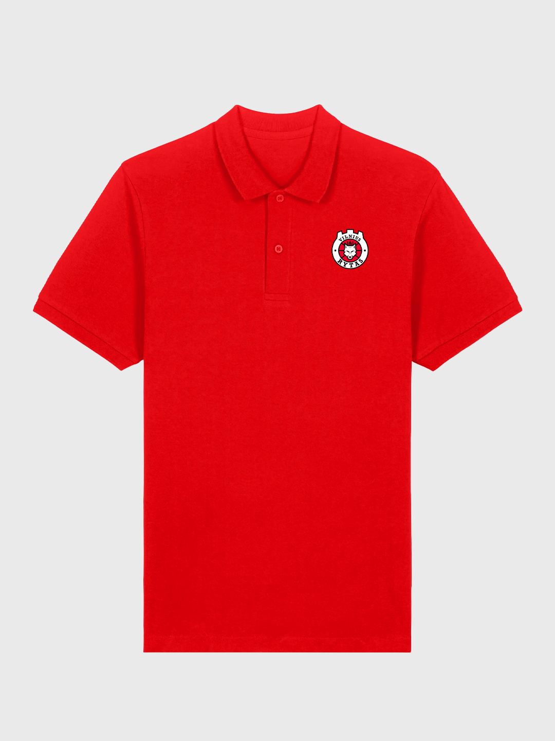 Polo marškinėliai su logotipu, raudoni