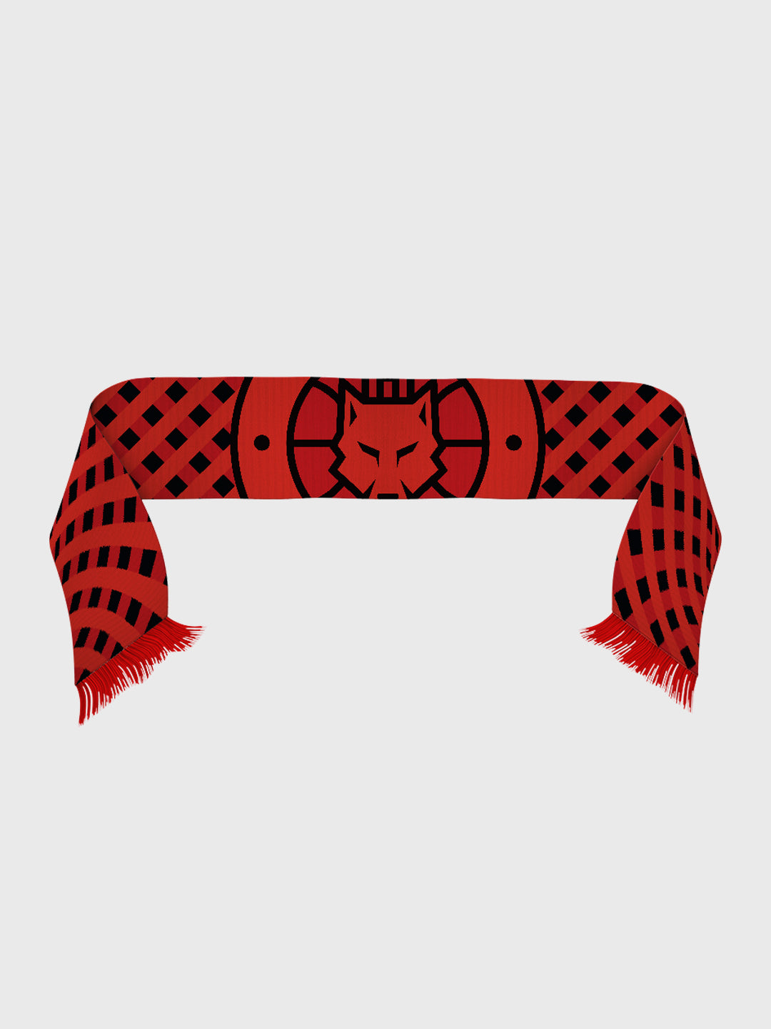 Šalikas su logotipu, megztas