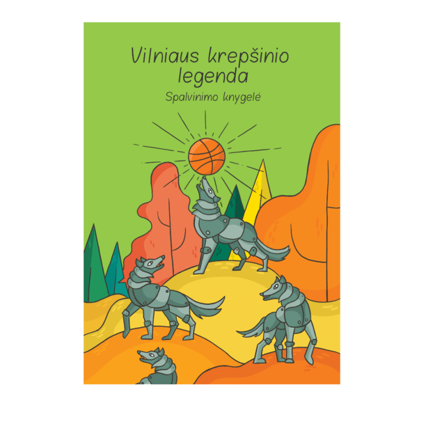 Spalvinimo knygelė „Vilniaus krepšinio legenda"